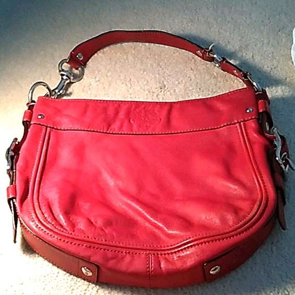 Coach red shoulder bag - Picture 1 of 5